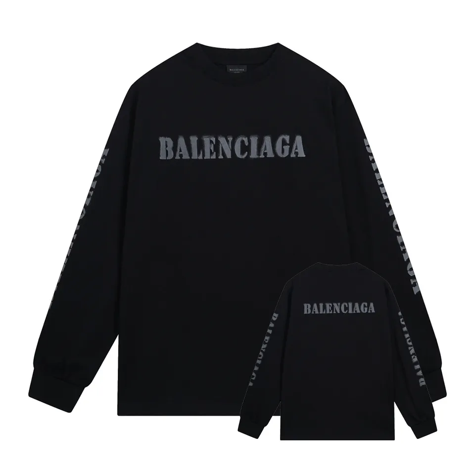 BALENCI*GA logo . 280g . . .os Same Style -Color：Black White -SIZE：XS S M L 8605#